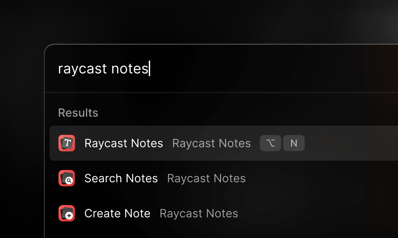 Raycast commands